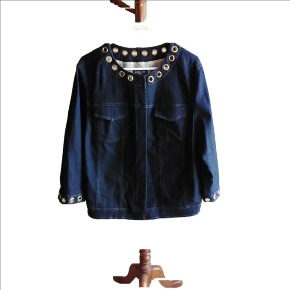 Focus 2000 Embellished Jean Jacket EUC - Picture 1 of 5